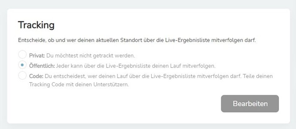 Tracking-Einstellungen anpassen. Klick um Bild zu vergrößern (öffnet Dialog).