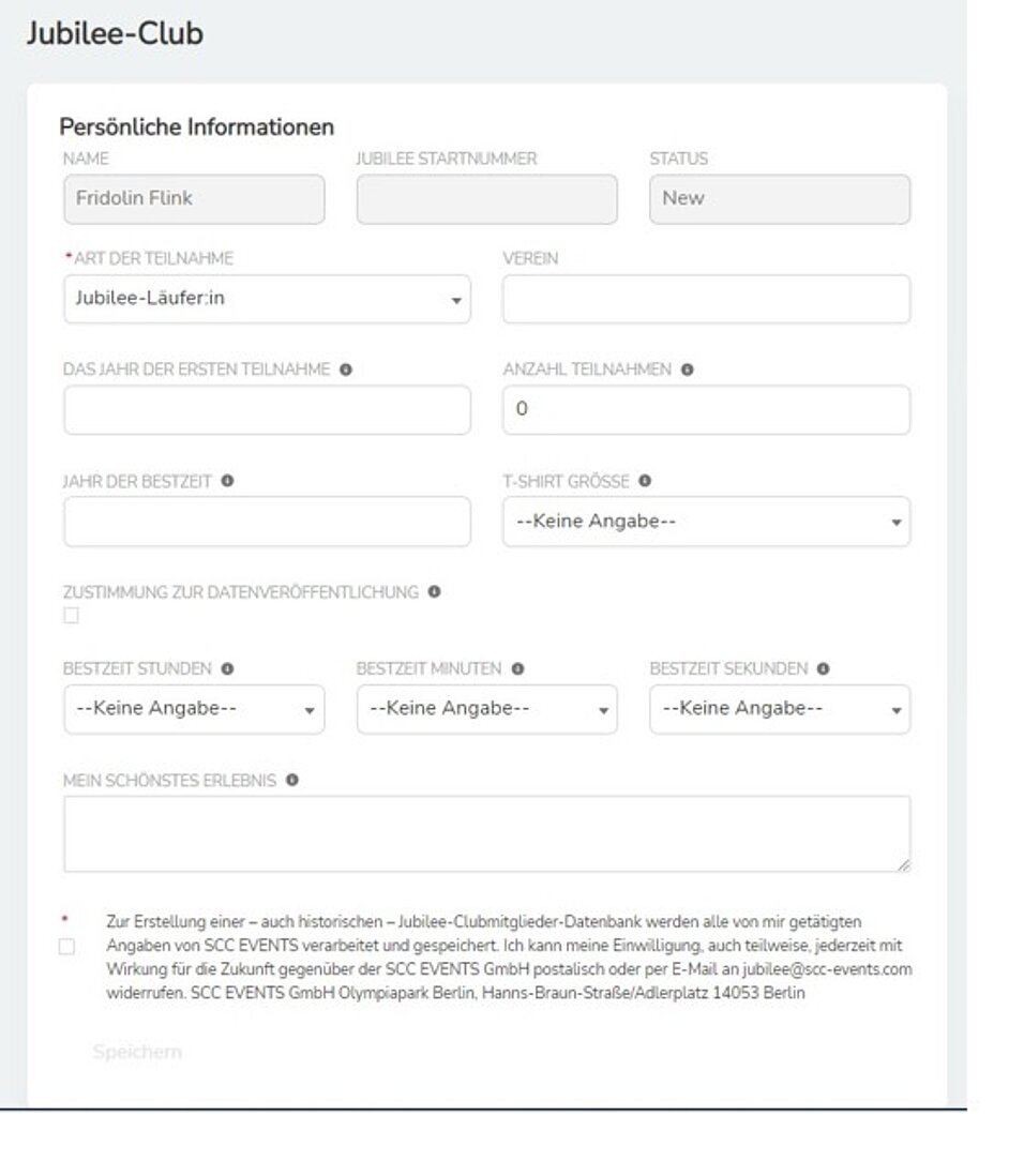Persönliche Informationen eintragen. Klick um Bild zu vergrößern (öffnet Dialog).