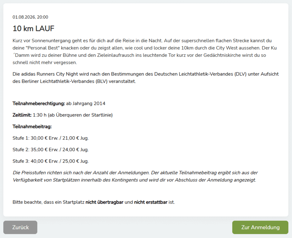 Detailseite zu ausgewähltem Angebot. Klick um Bild zu vergrößern (öffnet Dialog).